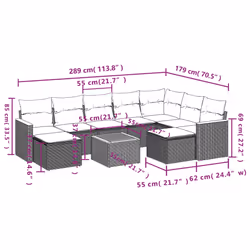 VidaXL 3258950 ensemble de meubles de jardin