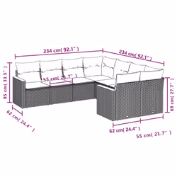 VidaXL 3258958 ensemble de meubles de jardin
