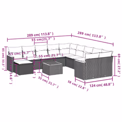 VidaXL 3258978 ensemble de meubles de jardin