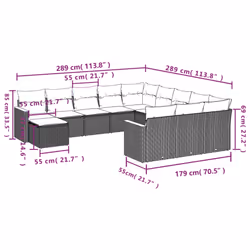 VidaXL 3258990 ensemble de meubles de jardin