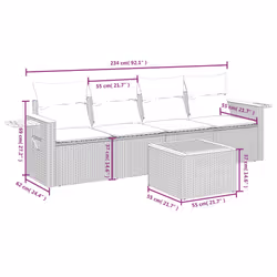 VidaXL 3259017 ensemble de meubles de jardin