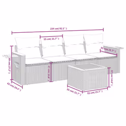 VidaXL 3259018 ensemble de meubles de jardin