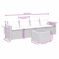 VidaXL 3259022 ensemble de meubles de jardin