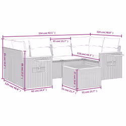 VidaXL 3259042 ensemble de meubles de jardin
