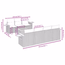 VidaXL 3259045 ensemble de meubles de jardin