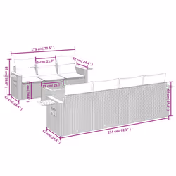 VidaXL 3259046 ensemble de meubles de jardin