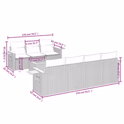 VidaXL 3259050 ensemble de meubles de jardin