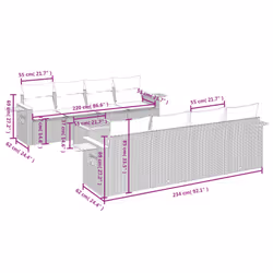 VidaXL 3259062 ensemble de meubles de jardin