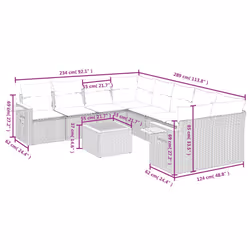 VidaXL 3259067 ensemble de meubles de jardin