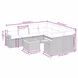 VidaXL 3259069 ensemble de meubles de jardin