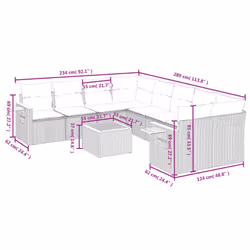 VidaXL 3259070 ensemble de meubles de jardin