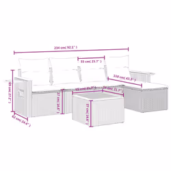 VidaXL 3259158 ensemble de meubles de jardin