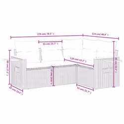 VidaXL 3259172 ensemble de meubles de jardin