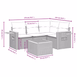 VidaXL 3259176 ensemble de meubles de jardin