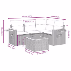 VidaXL 3259182 ensemble de meubles de jardin