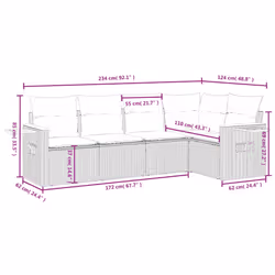 VidaXL 3259189 ensemble de meubles de jardin