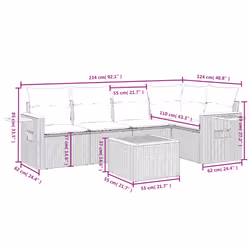 VidaXL 3259190 ensemble de meubles de jardin