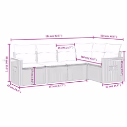 VidaXL 3259192 ensemble de meubles de jardin