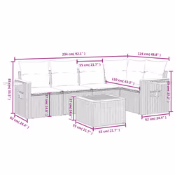 VidaXL 3259193 ensemble de meubles de jardin