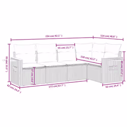 VidaXL 3259195 ensemble de meubles de jardin