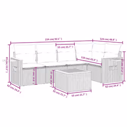 VidaXL 3259197 ensemble de meubles de jardin