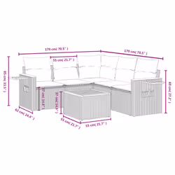 VidaXL 3259200 ensemble de meubles de jardin