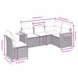 VidaXL 3259213 ensemble de meubles de jardin
