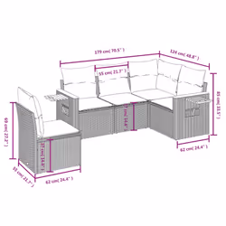 VidaXL 3259218 ensemble de meubles de jardin
