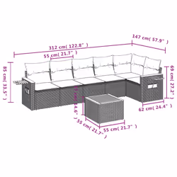 VidaXL 3259235 ensemble de meubles de jardin