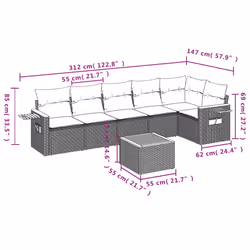 VidaXL 3259237 ensemble de meubles de jardin