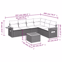 VidaXL 3259242 ensemble de meubles de jardin