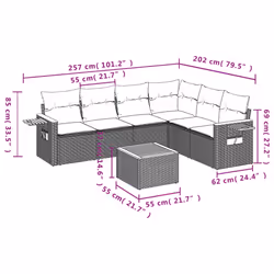 VidaXL 3259248 ensemble de meubles de jardin