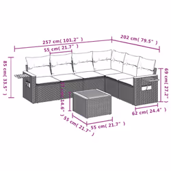 VidaXL 3259249 ensemble de meubles de jardin