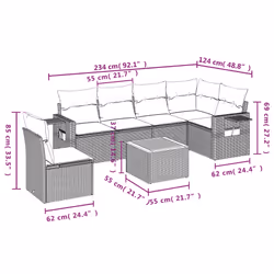 VidaXL 3259260 ensemble de meubles de jardin