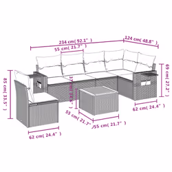 VidaXL 3259265 ensemble de meubles de jardin