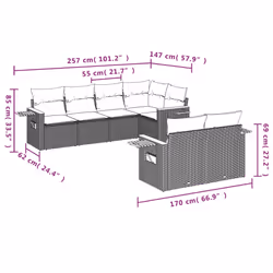 VidaXL 3259382 ensemble de meubles de jardin