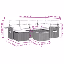 VidaXL 3259419 ensemble de meubles de jardin