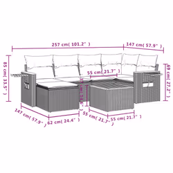 VidaXL 3259426 ensemble de meubles de jardin