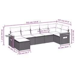 VidaXL 3259430 ensemble de meubles de jardin