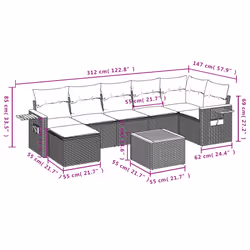 VidaXL 3259433 ensemble de meubles de jardin