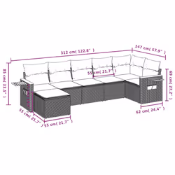 VidaXL 3259438 ensemble de meubles de jardin