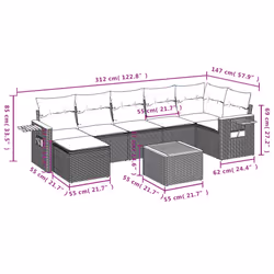 VidaXL 3259441 ensemble de meubles de jardin