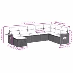 VidaXL 3259497 ensemble de meubles de jardin