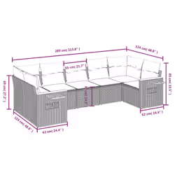 VidaXL 3259507 ensemble de meubles de jardin