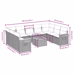 VidaXL 3259524 ensemble de meubles de jardin
