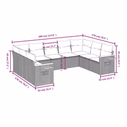 VidaXL 3259526 ensemble de meubles de jardin