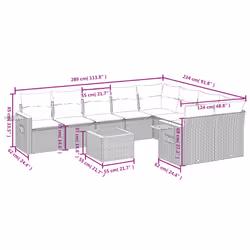 VidaXL 3259542 ensemble de meubles de jardin