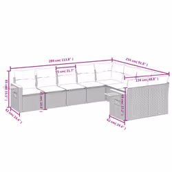 VidaXL 3259552 ensemble de meubles de jardin