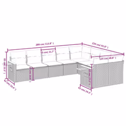 VidaXL 3259553 ensemble de meubles de jardin