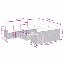 VidaXL 3259580 ensemble de meubles de jardin